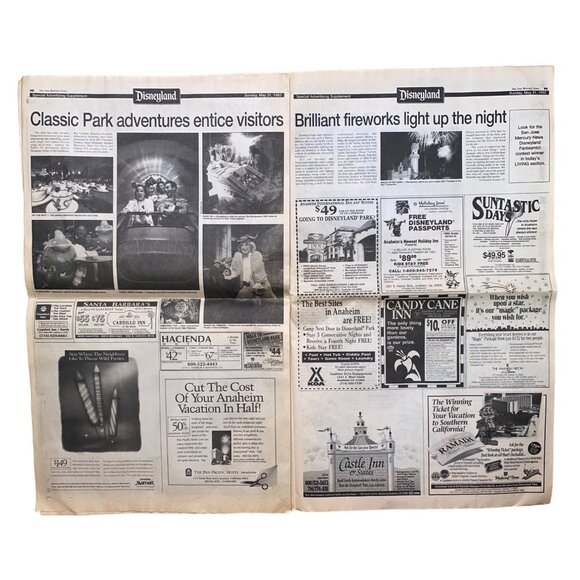 Disneyland Fantasmic Newspaper May 31 1992 Special Advertising Supplement - Picture 6 of 8